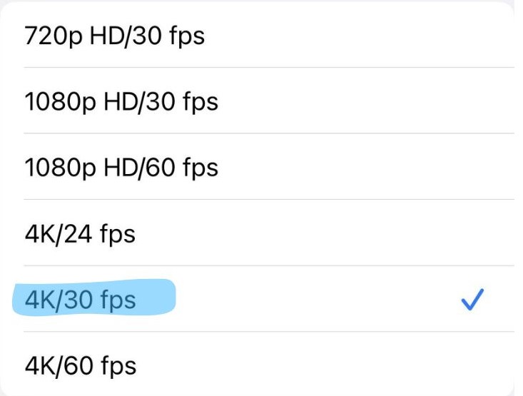 4K30fp設定